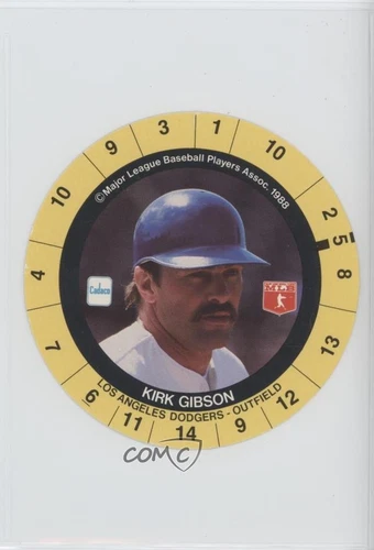 1989 Cadaco Game Discs Kirk Gibson