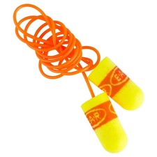 3M Ear Plugs, 200/Box, E-A-Rsoft SuperFit 311-1254, Corded, Disposable, Foam,...
