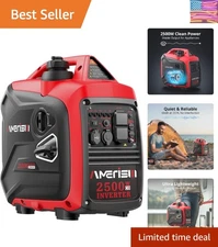 Super Quiet 2500W Gas Generator - Fuel Efficient & Ideal for Outdoor Adventures