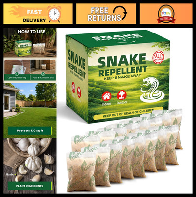 Effective Snake Repellent for Yard - 16-Pack Outdoor Deterrent, Covers 120 Sq Ft