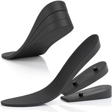 Height Increase Insoles for Mens Shoes 1 to 3" Boost Adjustable 3 Layer Height