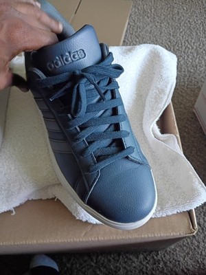 adidas Cloudfoam Comfort Men s Low Top Lace-Up Athletic Sneakers Blue Rubber