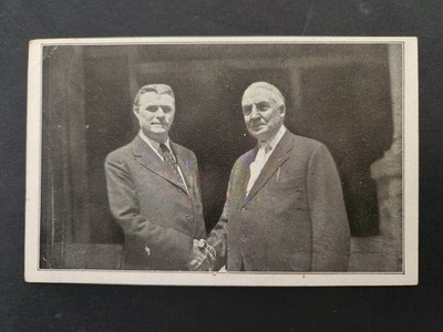 1920 antique POSTCARD WARREN G HARDING E F MORGAN west virginia ELECTION