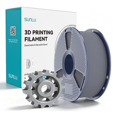 SUNLU Gray PETG Carbon Fiber 3D Printer Filament 1.75mm PETG-CF 1KG Matte finish