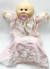 Vintage Cabbage Patch Kids Baby Doll Pacifier Bald Brown Eyes 1985 Signature