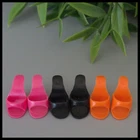 🖤3 Barbie ORANGE Rose PINK BLACK OT Heels Mules Shoes Vintage 1960s Japan *NP❤️