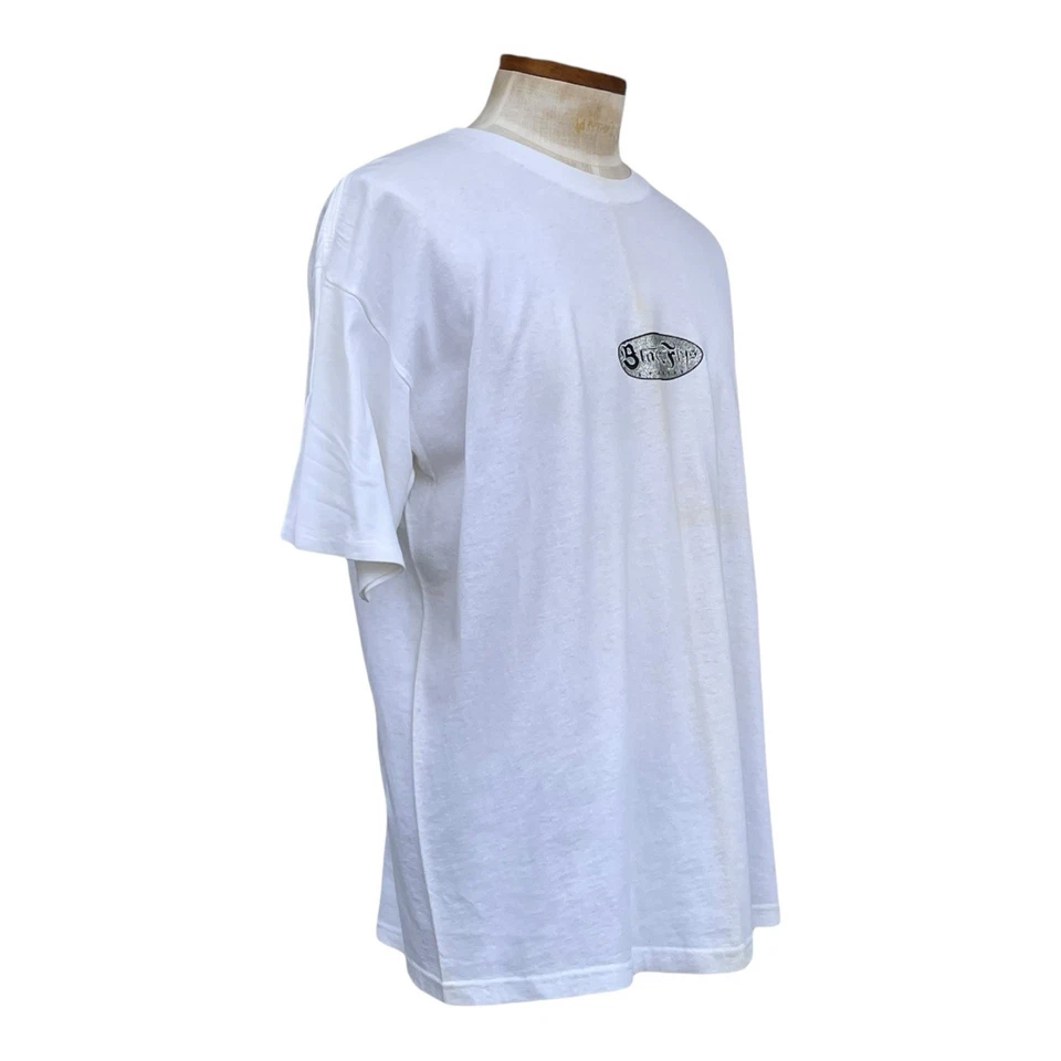 Camiseta De Colección BLACK FLYS Para Hombres XL Gafas Brillo Logo Cuello Redondo Patín RARA Foto 4 de 4