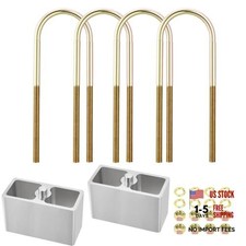 Universal Leaf Spring Lowering Block Kit, 2-1/2" Wide, 5" Long, Zinc 4 Inch