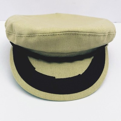 Authentic Greek Fisherman's Cap 100% Cotton Tan NWT