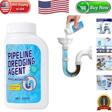Quick Acting Pipeline Dredging Agent for Kitchen and Bathroom Drains - 13.12oz