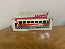 Go Big Red Friction Drive Vintage Toy Bus in Box WA-74