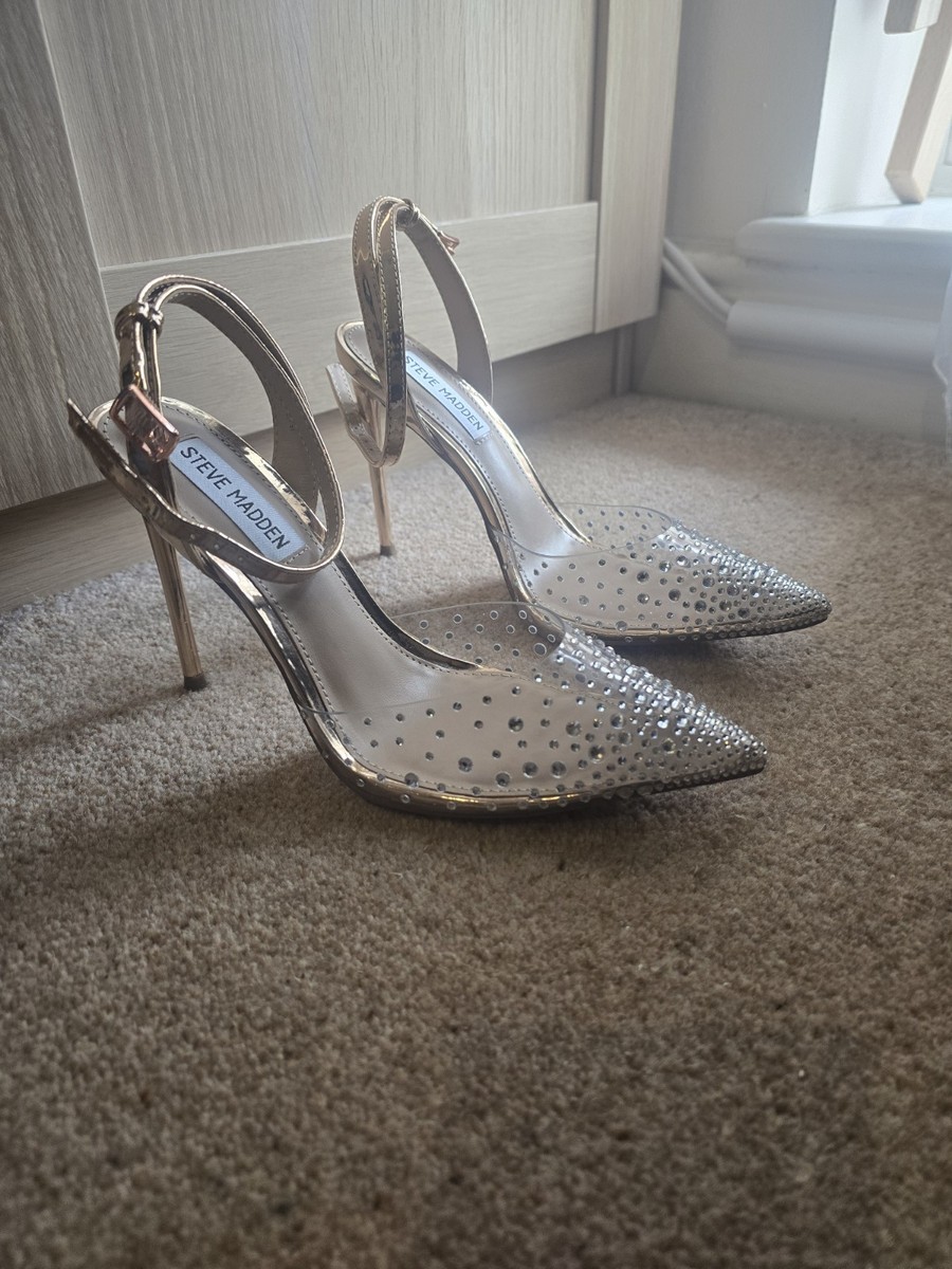 Steve Madden Revert Rose Gold Heels Size UK - Main Image