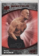 2021 Upper Deck AEW Spectrum Red 21/50 Ricky Starks #13 9e1