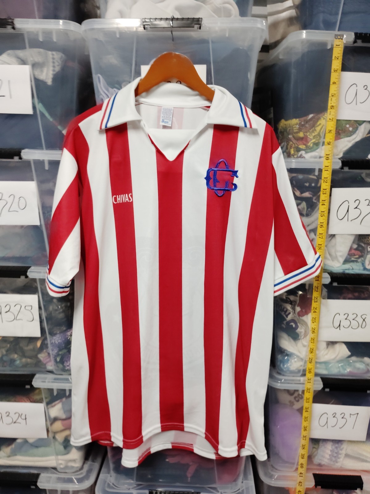 Mexico Tecate Pepsi Soccer Jersey Polo Shirt Xl Polyester Stripped A69
