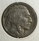 1925 US Buffalo Nickel! "Philadelphia" Mint! VF! Old US Coin!