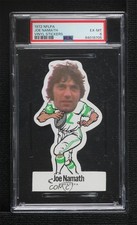 1972 NFLPA Vinyl Player Stickers Joe Namath PSA 6 HOF 8d2