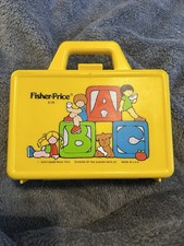 Fisher Price A B C Case 1979 Lunch Box GOOD CONDITION Cup Included