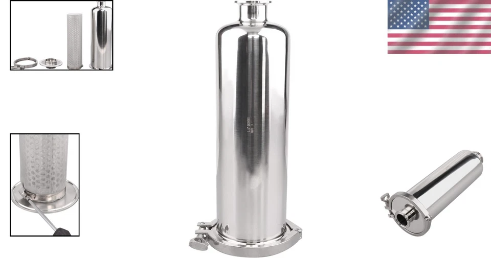 Filtro Tri-Clamp de 1,5 pulgadas de alta eficiencia - Colador SS304 para equipo de elaboración de cerveza Foto 2 de 4