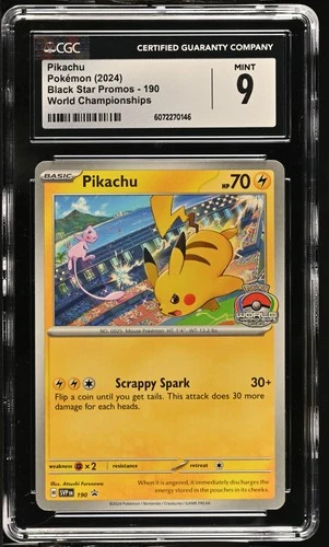 2024 Black Star Promos #190 Pikachu CGC 9