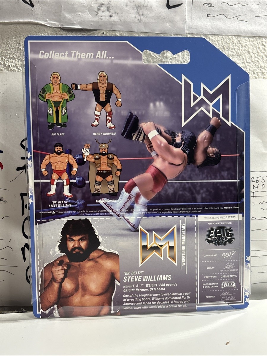 Epic Dr Death Steve Williams Series 4 Retro Hasbro Wrestling