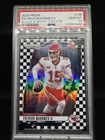 2024 Prizm Patrick Mahomes II Black and White Checker #138 Chiefs PSA 10