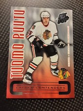 2004 Pacific QUEST FOR THE CUP Hockey CALDER CONTENDERS Insert # 5 TUOMO RUUTU