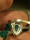 NATURAL EARTHMINED BLUE CHALCEDONY SOLID 925 SILVER RING SIZE 9 WITH ACCENTS — photo 4