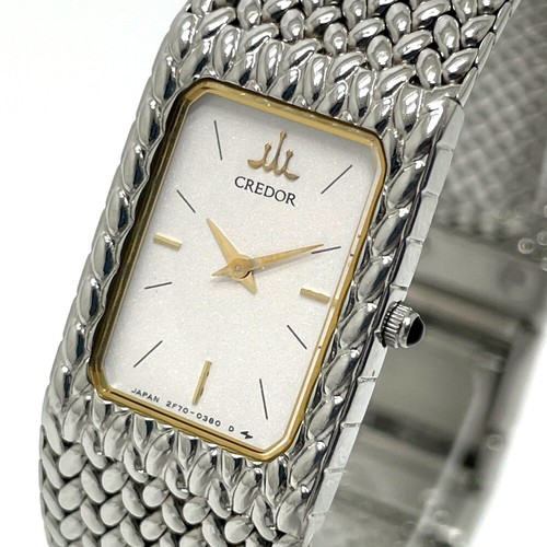 SEIKO 2F70-5340 CREDOR Quartz Wristwatch SS Silver | eBay