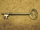 Antique vintage  L.M.Allen steel solid barrell skelton key — photo 1