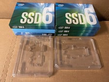Lot of 2 - M.2 2280 SSD Heavy Duty Plastic Storage Cases Intel Clamshells .