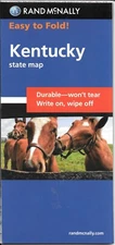 Kentucky, Easy-to-Fold, Laminated State Road Map, by Rand McNally Laminated