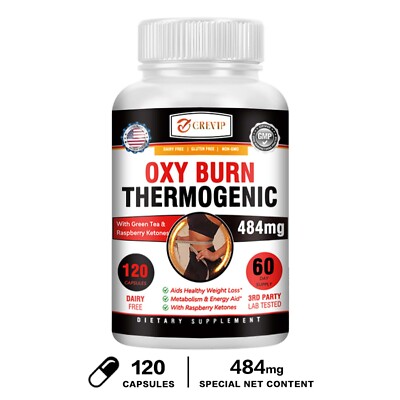 120pcs Oxy Burn Thermogenic-L-Carnitine-Appetite Control,Weight Loss, Fat Burner