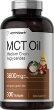 MCT Oil Softgels 3600 mg  300 Softgels  Coconut Oil Pills  Keto  by Horbaach