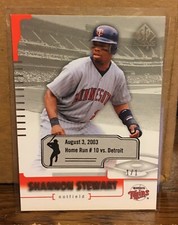 Shannon Stewart 2004 SP Authentic Game Dated #1/1 August 3, 2003 Home Run #10