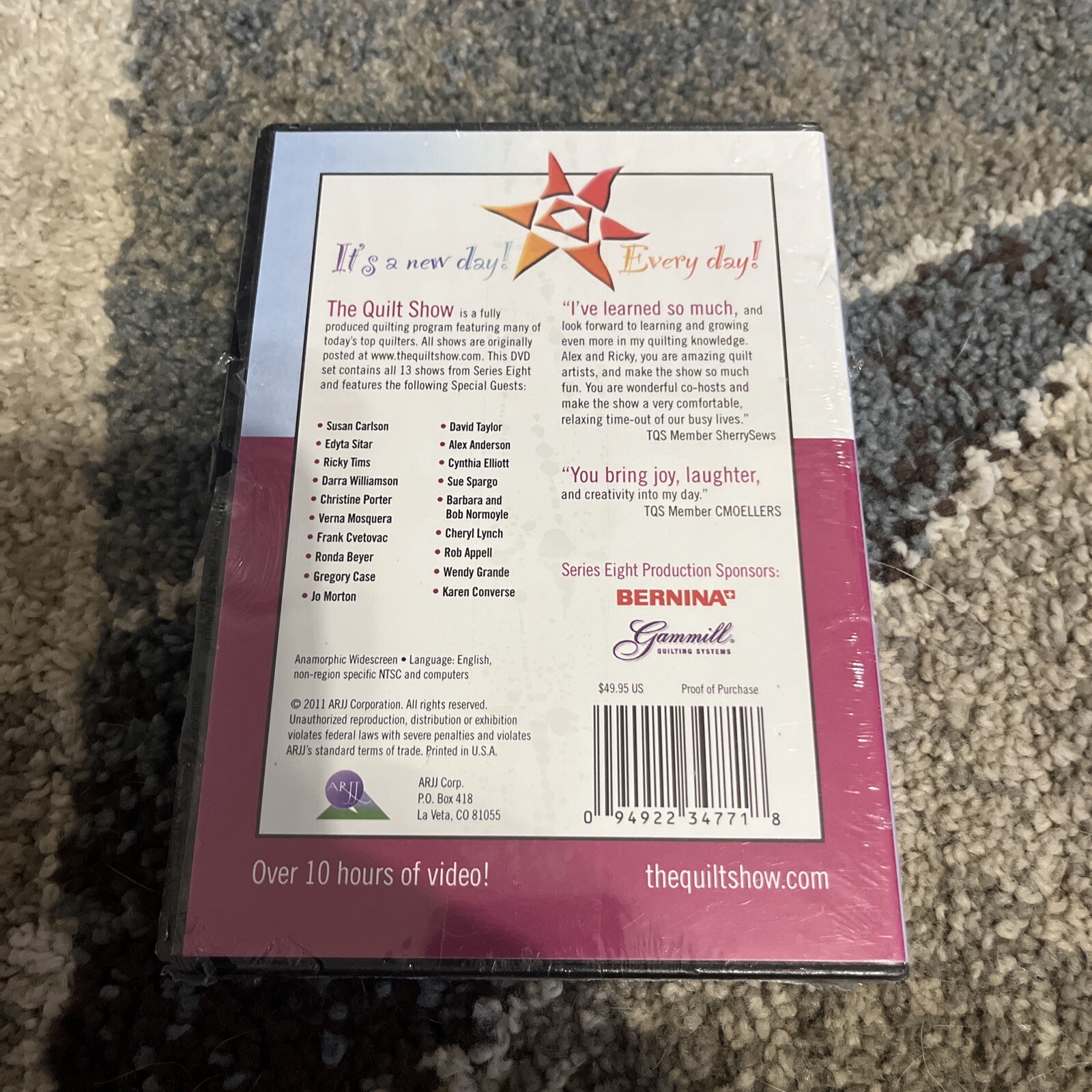 The Quilt Show Season Eight [DVD] 2011 New Sealed Small Tears As Shown 4 DVDs