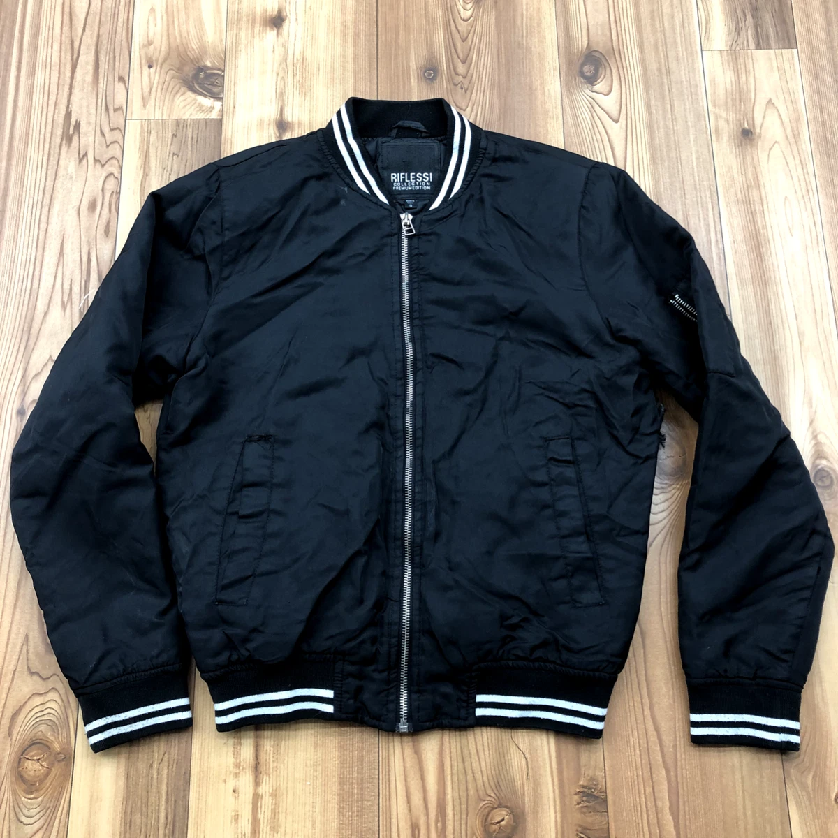 Lace sleeve bomber jacket cheap