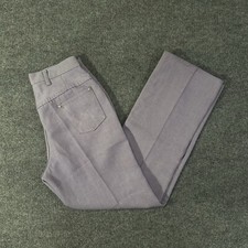 Vintage 70s Wrangler Misses Pants Size 15/16 Slim Permanent Press Purple Western