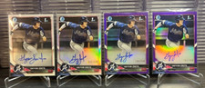 (4) 2018 Bowman Chrome Greyson Jenista 1st Rookie Purple Refractor Auto #d /250