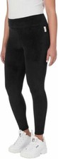 FILA  Women's Velour Leggings Black Size L