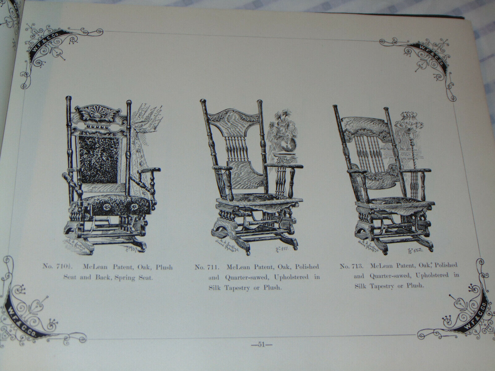 VTG 1894 FURNITURE DEALER CATALOG CHAIRS TABLES OF TYPES sold out overseas BE ALL