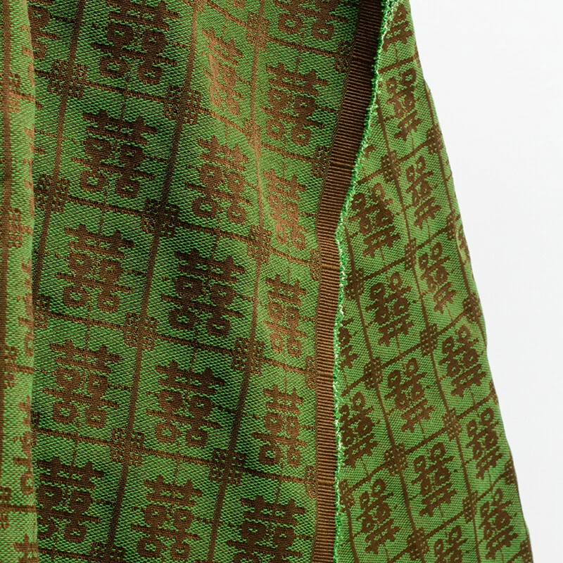 Chinese Style Vintage Jacquard Tapestry Upholstery Decorative Fabric Sewing Sofa - Image 2 of 4