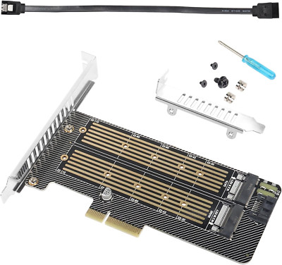M.2 Nvme SSD Auf Pcie Adapterkarte, M.2 NVME (M-Key) + SATA (B-Key) SSD Pcie 3.0
