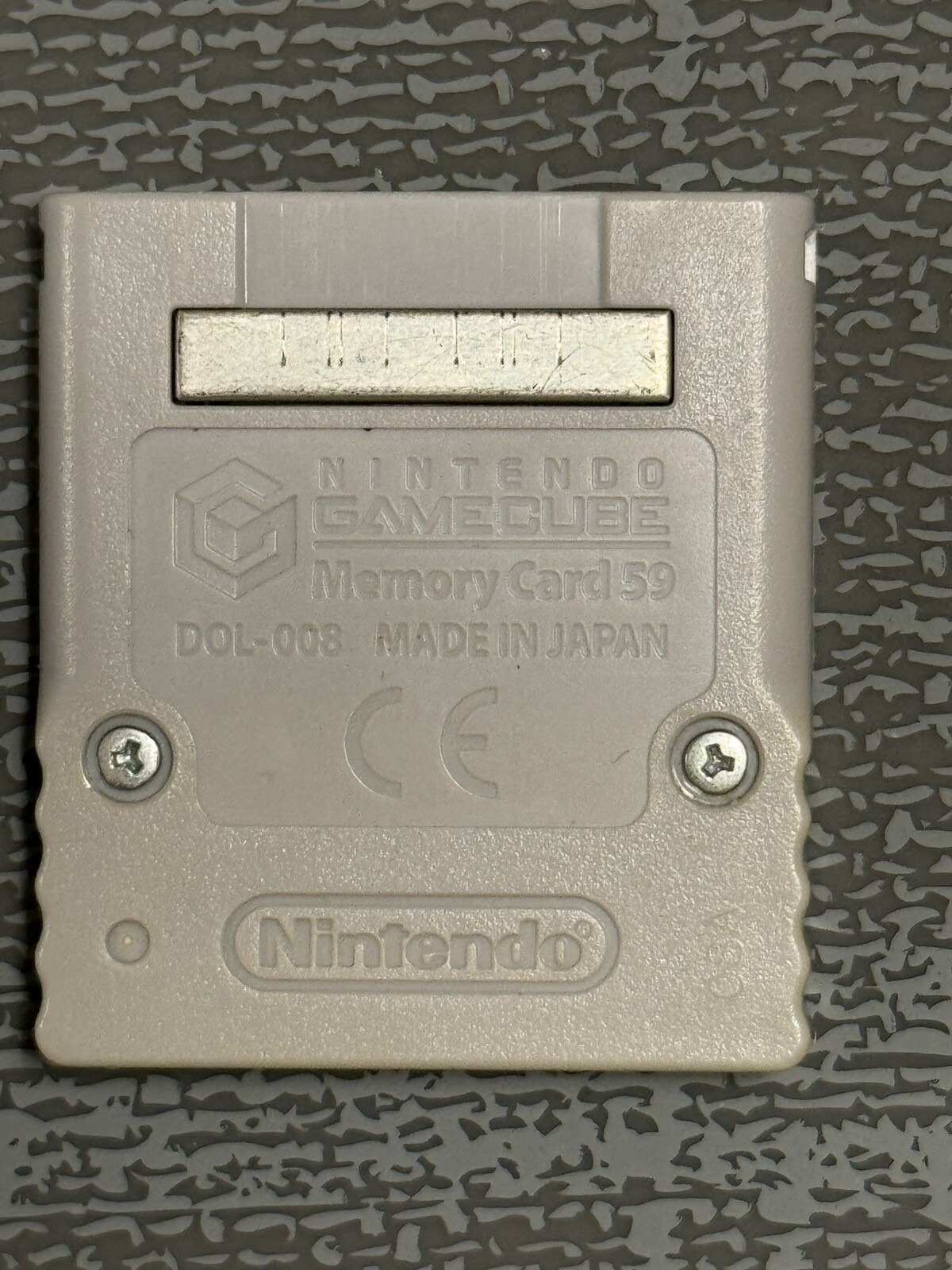 Grey Official Nintendo Gamecube Memory Card DOL008 59 Block Tested