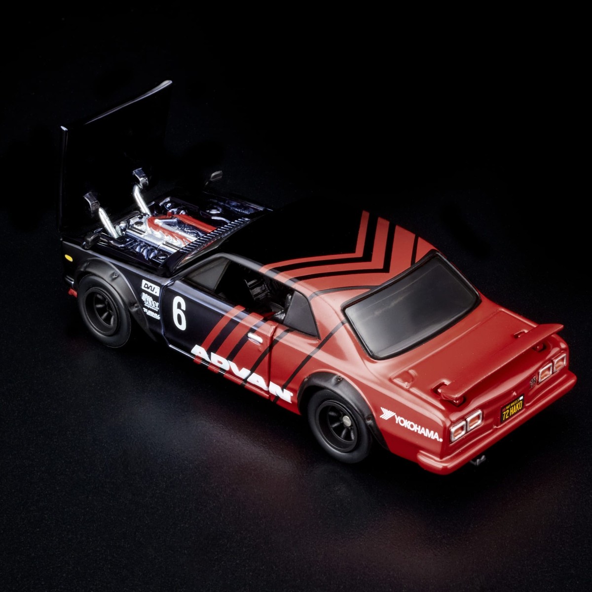 Hot Wheels Collectors RLC 1972 Skyline H/T 2000GT-R JDM Red Black