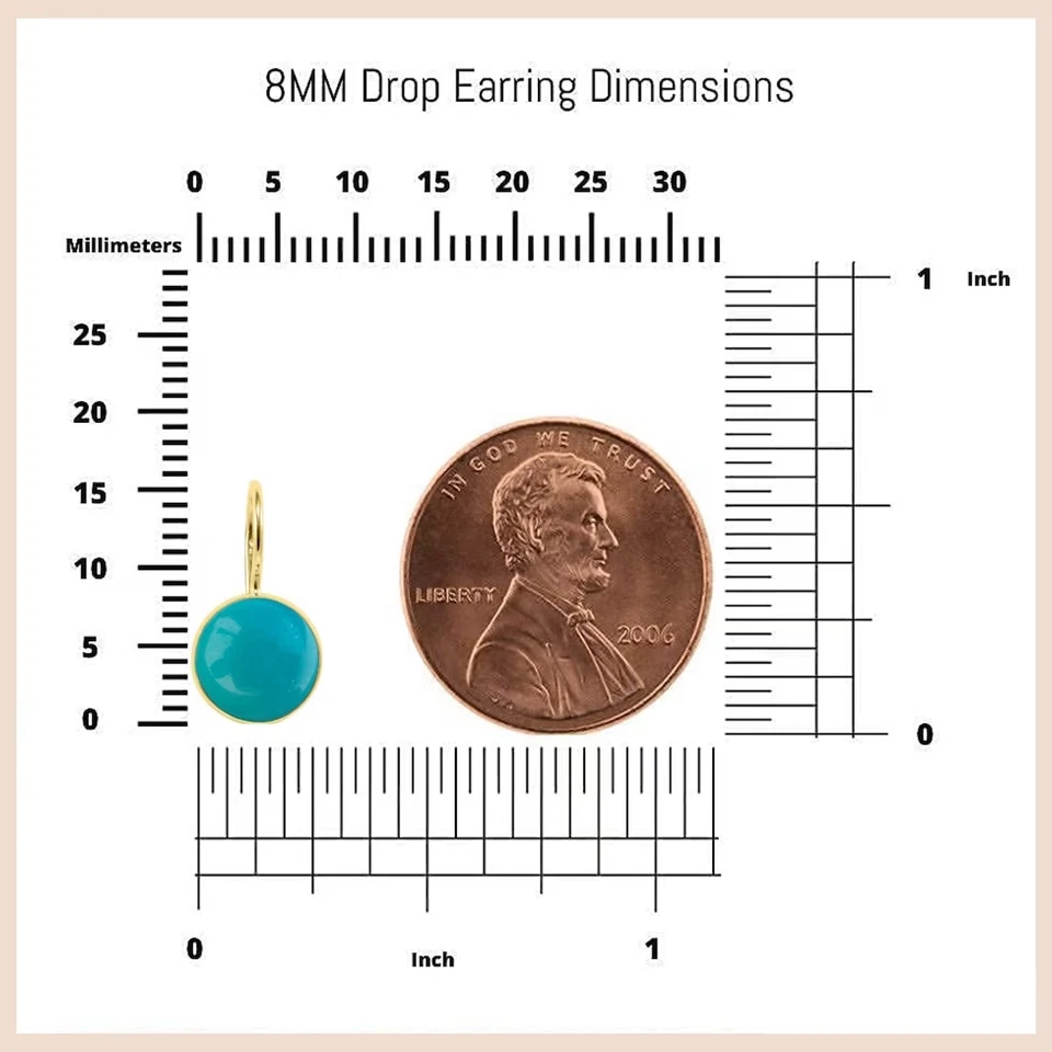 Gold Rhodium 925 Sterling Silver Blue Turquoise Bohemian Dangle Earrings - Image 3 of 4