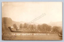 J87/ Batesville Ohio RPPC Postcard c1910 New Cemetery Caldwell Noble 1083