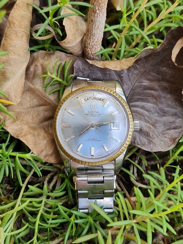Vintage Rare Ricoh Medallion President Automatic Sky Dial Japan Men's Watch - Picture 3 of 16