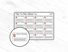 2329~~Movie Rating Planner Stickers.