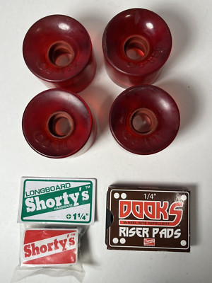 OJ III Hot Juice Skateboard Wheels 78a Longboard Poly Wheels Red Plus Extras
