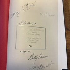 Archie Manning, Vaught, John Grisham Signed Ole Miss 100 Years Book # 131  / 500